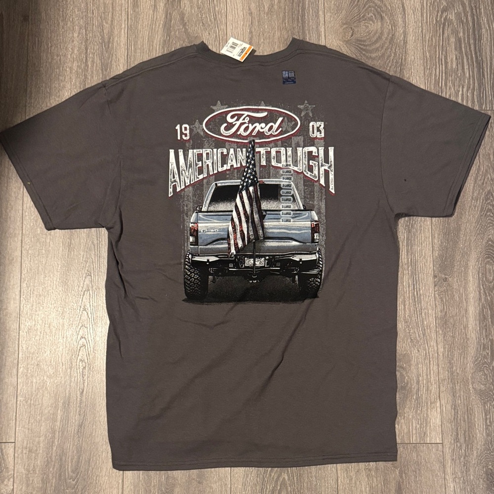 Ford Men's Charcoal American Tough T-Shirt